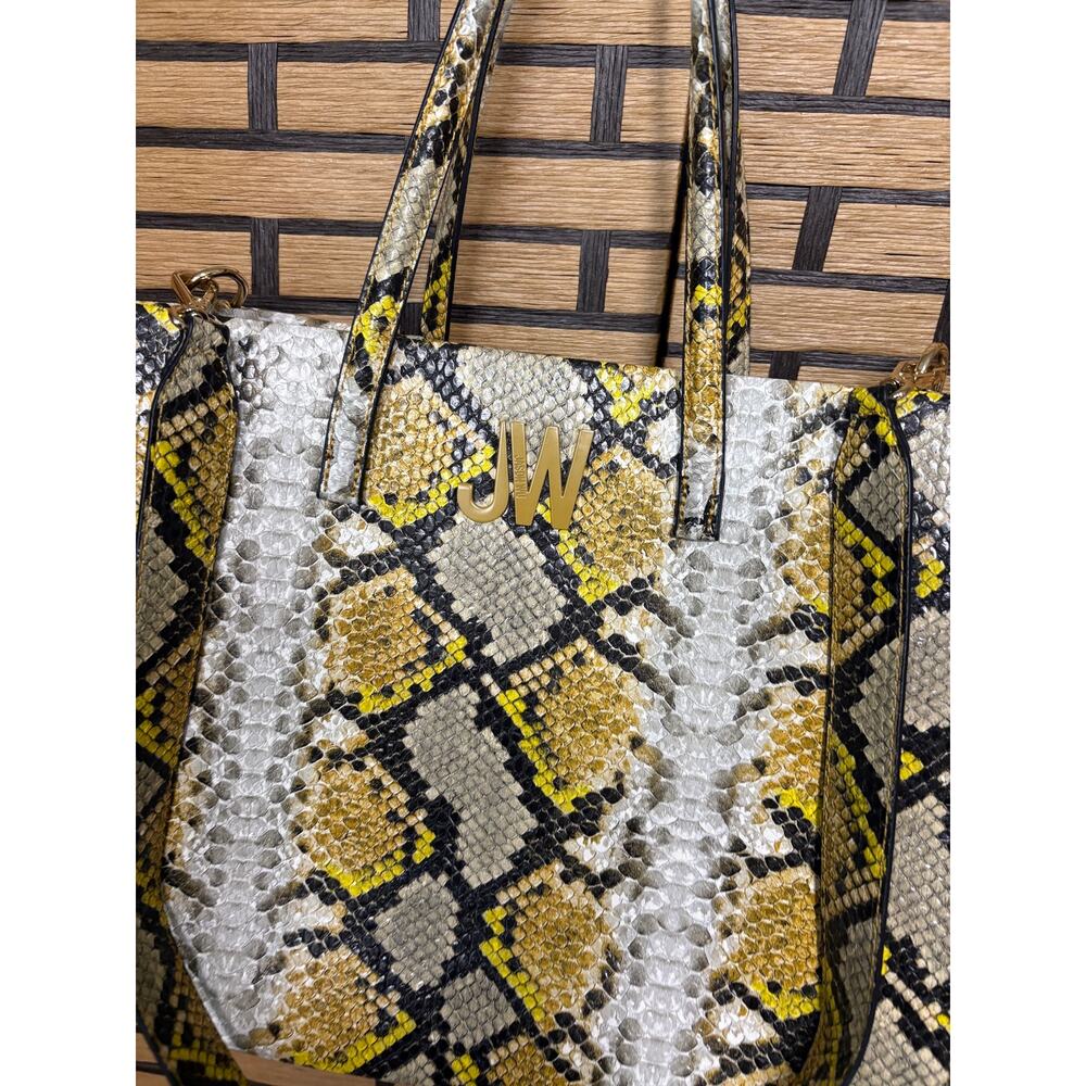 Jason Wu Snakeskin Print Gold Tote Bag - Picture 3 of 10
